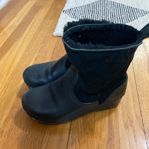 No 6 sherling lined clog boots - Picture 4 of 7